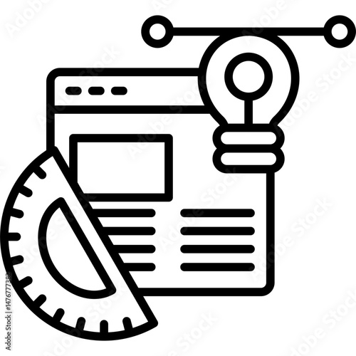 Graphic Design Icon Vector Element