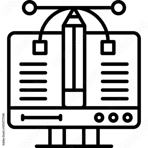 Computer Graphic Icon Vector Element