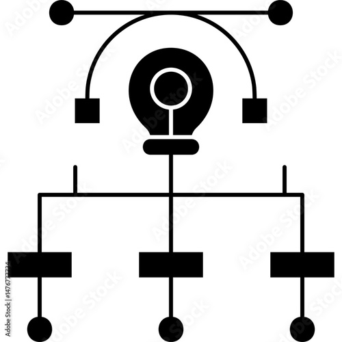 Flowchart Icon Vector Element