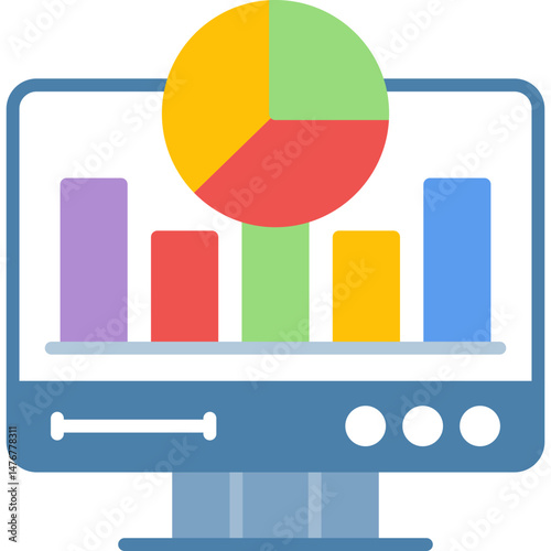 Analytics Icon Vector Element