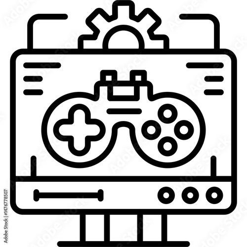 Computer Game Icon Vector Element