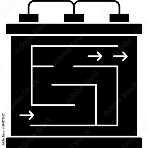 Maze Icon Vector Element