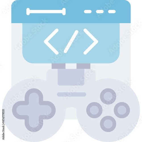 Game Console Icon Vector Element