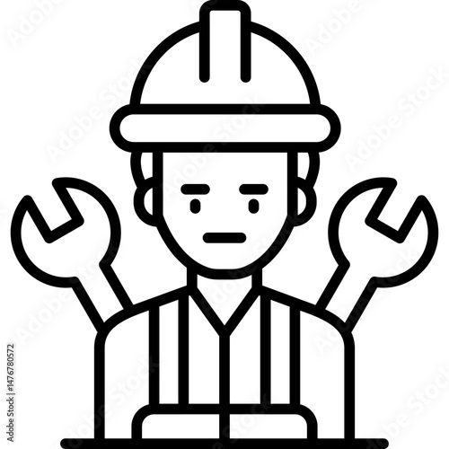 Engineer Icon Vector Element