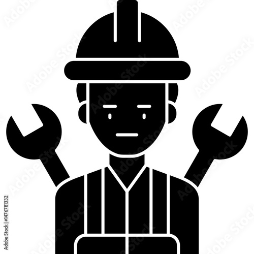 Engineer Icon Vector Element