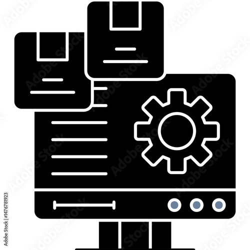 Monitoring Icon Vector Element