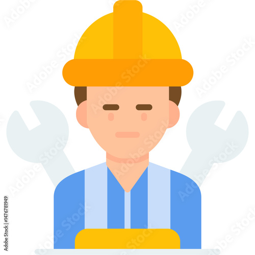 Engineer Icon Vector Element