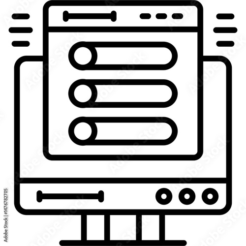 Switches Icon Vector Element
