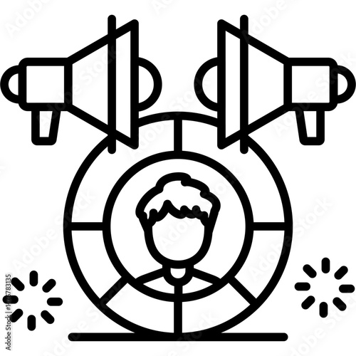 User Engagement Icon Vector Element
