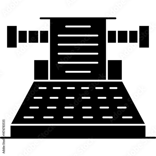 Typewriter Icon Vector Element