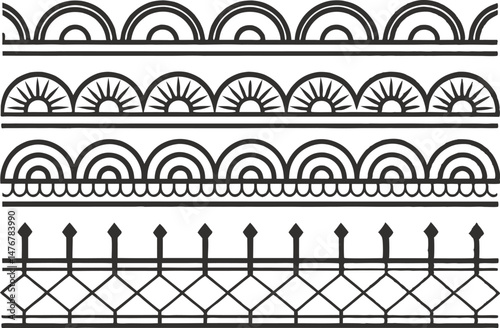 Collection of Fence and Border Designs