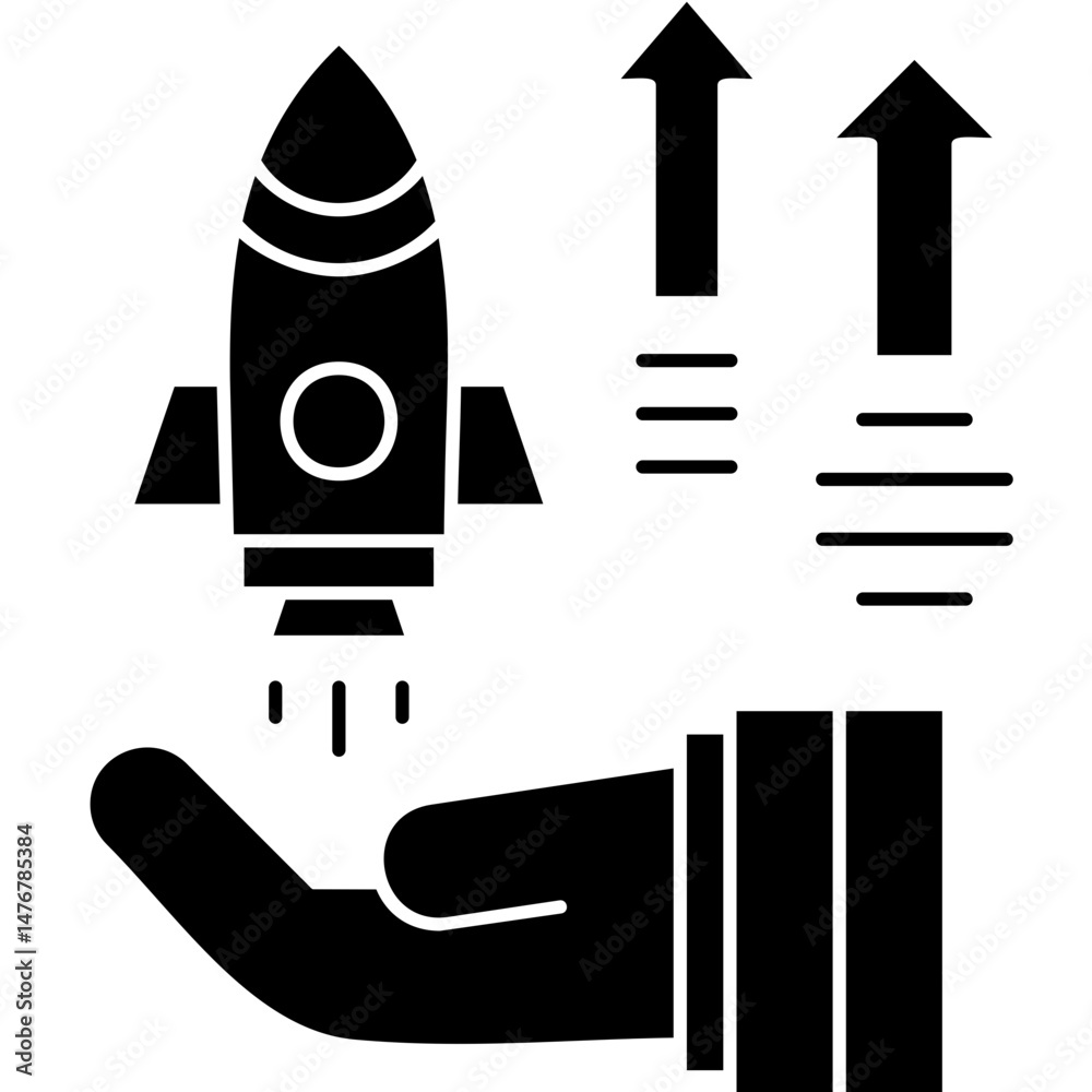Fototapeta premium Startup Icon Vector Element