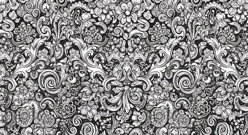 Midnight Bloom: Ink & Swirl