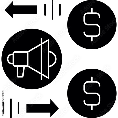 Announcement Icon Vector Element
