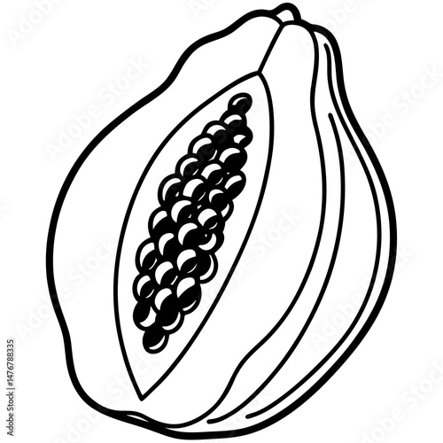 vector illustration of green beans