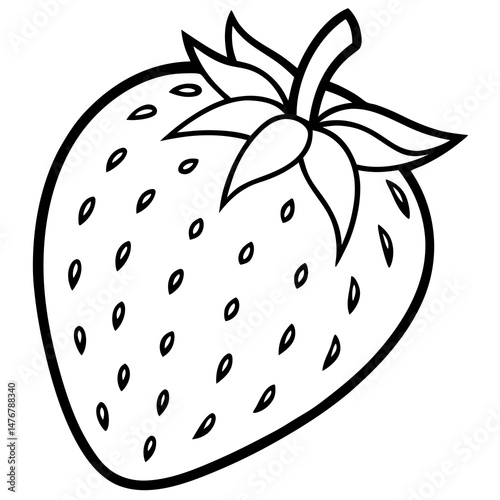 vector illustration of a strawberry