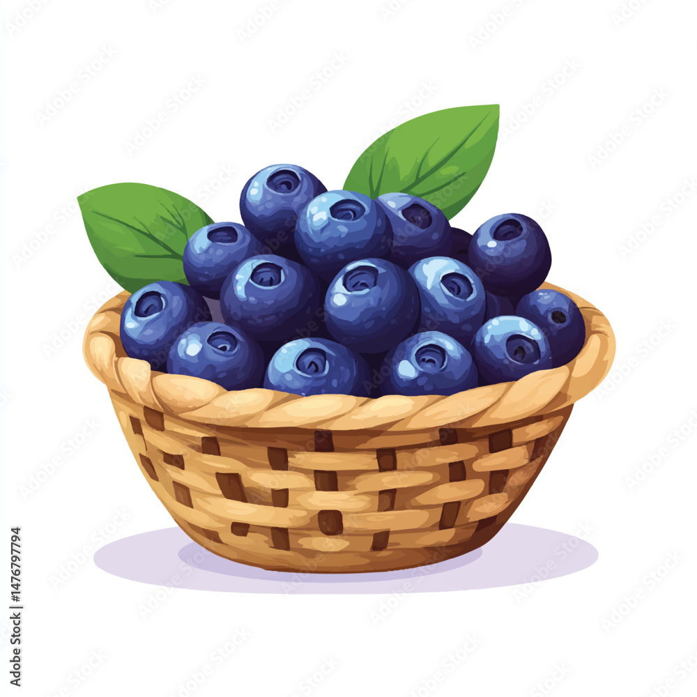 a Blueberry fruit on basket a Blueberry fruit on basket