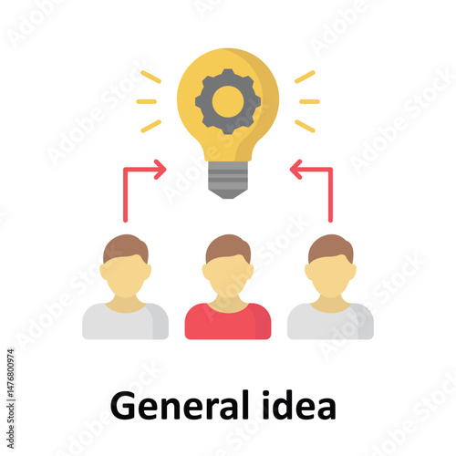 General idea Vector icon which can easily modify or edit
