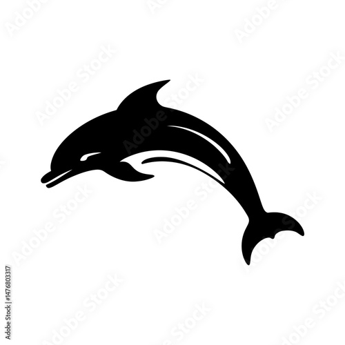 Dolphin Silhouette Clipart Vector