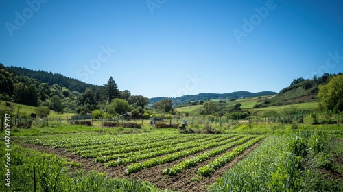 Wallpaper Mural Lush green fields under a clear blue sky. Torontodigital.ca