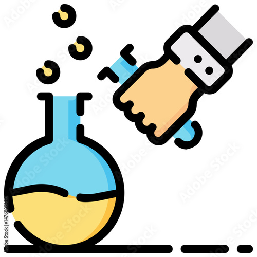 experiment vector filled outline icon