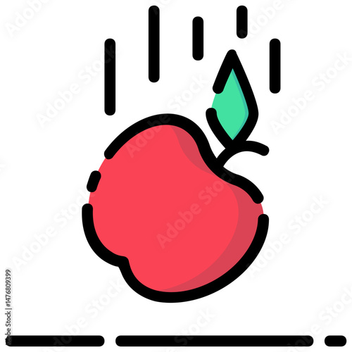 gravitation vector filled outline icon