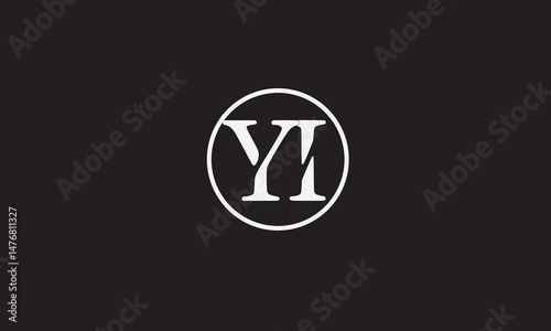 YI, IY , I, Y Abstract Letters Logo Monogram