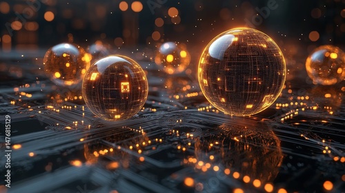 Pulsating 3D Big Data Cluster Simulation on Circuit Board Terrain with Dynamic Particle Effects for STEM Education