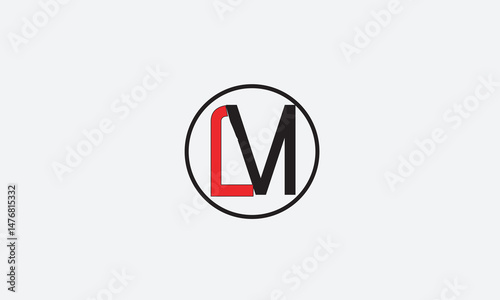 LM, ML, M, L Abstract Letters Logo Monogram	
