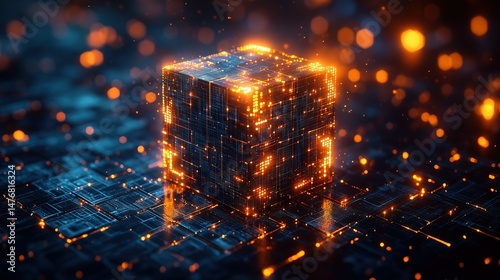 Adaptive Liquid Metal Cube Matrix with Real-time Color Shifting Effects for Machine Learning Decision Process Visualization