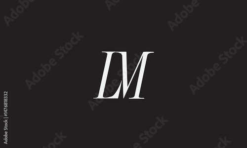 LM, ML, M, L Abstract Letters Logo Monogram	