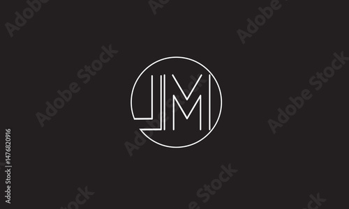 LM, ML, M, L Abstract Letters Logo Monogram	