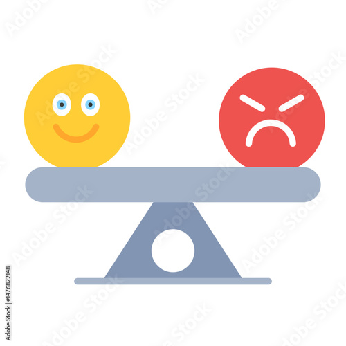 Understanding Emotions Line Color Icon