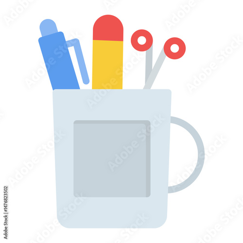 Stationary icon vector image. Can be used for Web Store.