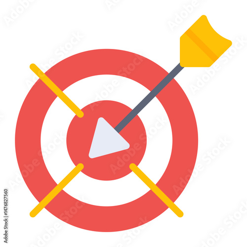 Target icon vector image. Can be used for Public Relations Agency.