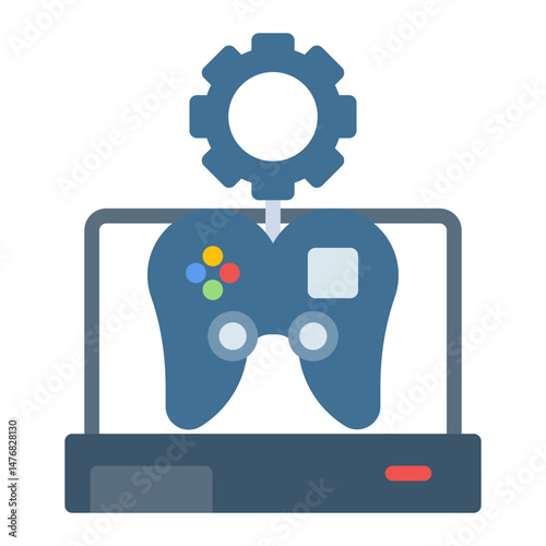 Game Design icon vector image. Can be used for Game Development.