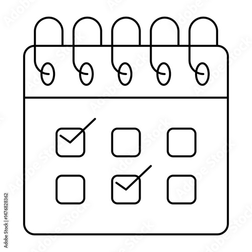 Calendar Line Icons. Clock, Date, Deadline, Holiday, Meeting, Office, Plan, Time, Clock, Alarm Clock, Hourglass, Stopwatch, Timer