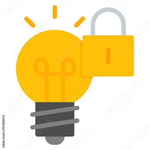 Intellectual Property icon vector image. Can be used for Game Development.