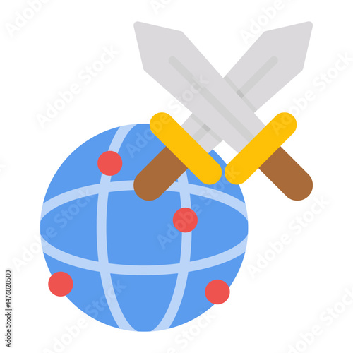 Mmorpg icon vector image. Can be used for Game Development.