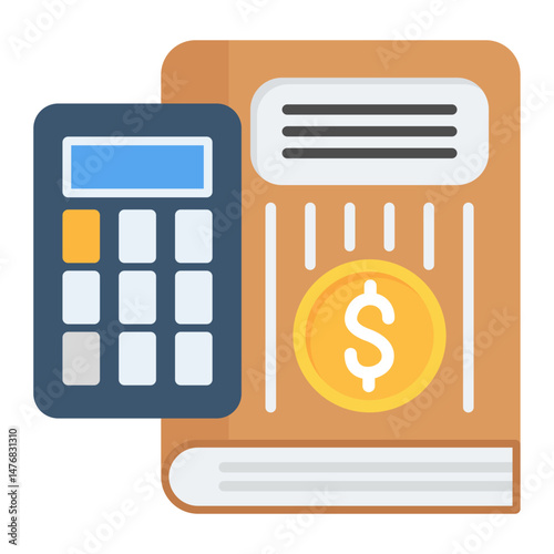 Financial Accounting icon vector image. Can be used for Accounting.