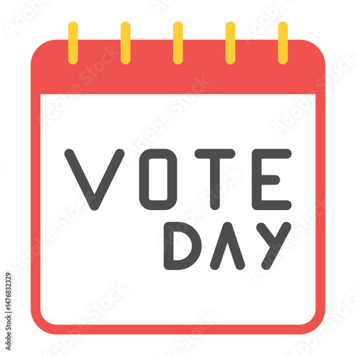 Election Day icon vector image. Can be used for Politics.