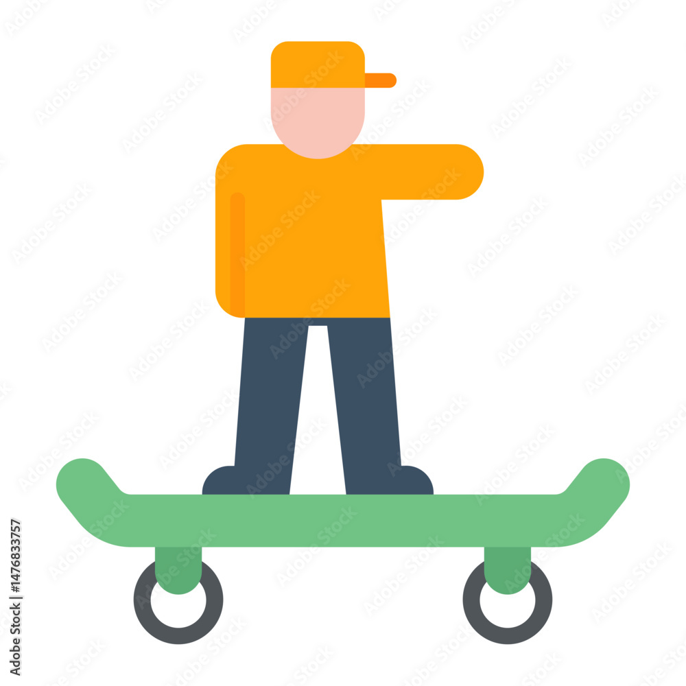 custom made wallpaper toronto digitalSkateboard icon vector image. Can be used for Personal Transportation.