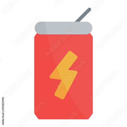 Energy Drink icon vector image. Can be used for Battle Royale.
