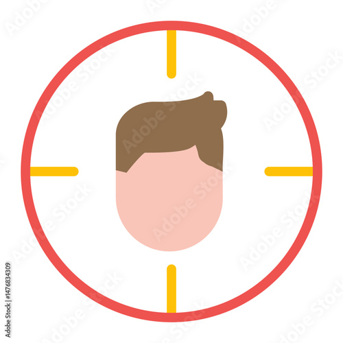 Headshot icon vector image. Can be used for Battle Royale.