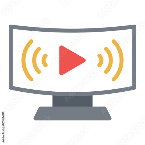Livestream icon vector image. Can be used for Battle Royale.