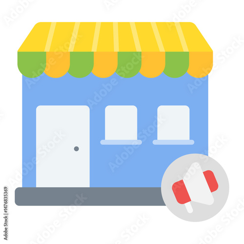 Retail Marketing icon vector image. Can be used for Marketing Technology.