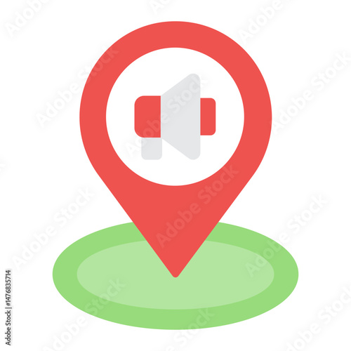 Local Marketing icon vector image. Can be used for Marketing Technology.