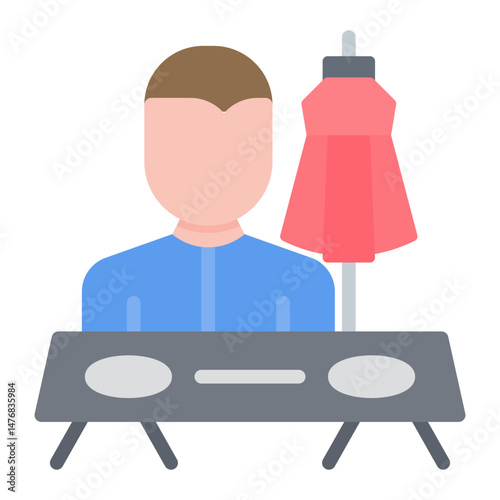Visual Merchandiser icon vector image. Can be used for Merchandising.