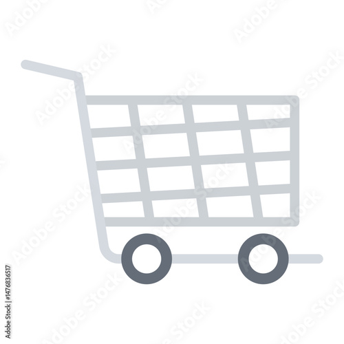 Trolley icon vector image. Can be used for Merchandising.