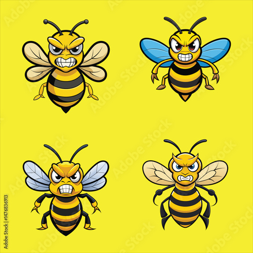 Angry bee design